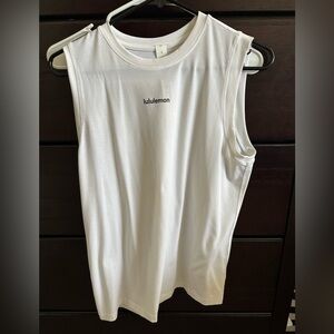 lululemon athletica White Muscle Tee Relaxed Fit